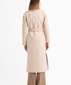 Παλτό με ζώνη σε ύφασμα με μαλλί 028 BELLA P