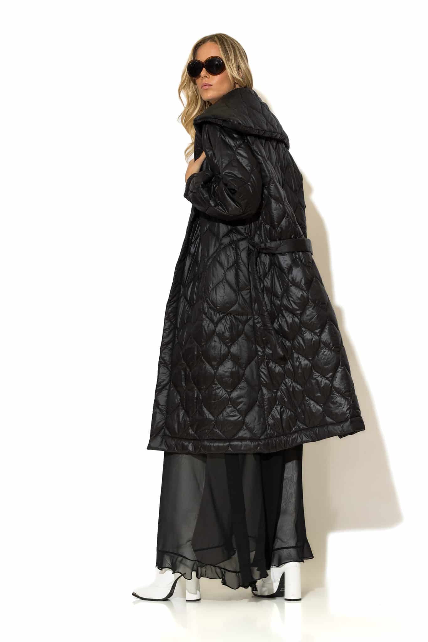 Μακρύ Παλτό Puffer Με Τσέπες C-THROU - Image 3