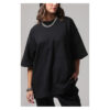 Unisex Top με Λογότυπο και Μπροστινή Τσέπη Μαύρο Two and A Half